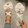 2026 Verano Nuevo Comercio Exterior Tallas Grandes Mujer Casual Cómodo Corbata de Lazo con Cordones Moda Ropa Exterior Sandalias Talla Única