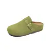 Zapatos Birkenstock Cómodos Retro con Hebilla Punta Cerrada Medias Zapatillas Mujer 2026 Otoño Nuevas Llegadas Aumento de Altura Interior Suela Gruesa Zapatillas de Plataforma Mujer