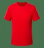 Cuello redondo manga corta algodón puro manga corta logo personalizado Grupo de trabajo empresarial de la compañía camisa cultural color liso manga corta venta al por mayor