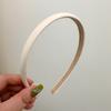 Diadema fina de PU texturizado de alta calidad color Morandi, diadema de cuero adelgazante, pasador de temperamento, todo a juego