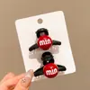 Pinza para el pelo pequeña con lazo de lunares rojos para niñas, Pasador de princesa para niños, Lindo accesorio para el pelo de bebé, Nuevo modelo 2026