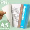 Qinglian Suministros de Oficina Cuaderno Papelería A5 Cuaderno para Estudiantes Cuaderno de Ejercicios Simple Superficie Suave Engrosado Bloc de Notas para Copiar