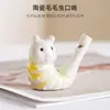 Ventas Directas de Fábrica Wholesale Silbato de Animal de Cerámica Estilo Nuevo con Cuerda Lugar Escénico del Parque Juguete para Niños Colgante Wholesale Transfronterizo
