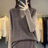 Colete sem mangas de Jacquard Pesado 100% Lã Pura, Cor Sólida, Gola V, Jaqueta sem mangas em camadas, Novo para Outono e Inverno