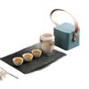 Horno Ru Xiangfu Set de Té de Viaje Bolsa de Viaje Portátil Una Tetera Cuatro Tazas Regalo de Camping Logo Set de Té Portátil