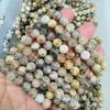 Pulseira de Cristal Rosa Ametista Natural 8mm Cristal Branco Várias Pedras Preciosas Cristal Pedra Bruta Pulseira Cinco Elementos Atacado