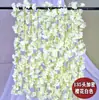 Cereza Artificial Mimbre Envuelto Tubo de Aire Acondicionado Enredaderas Tiras de Flores Árbol Plástico Plantas Verdes Flores Falsas Enredaderas Decorativas de Flores