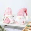 Decoraciones Navideñas Nuevas Transfronterizas Gorro de Punto con Lentejuelas Muñeco Enano Rosa Rodolfo Adornos de Regalo de Navidad