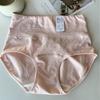 Comercio exterior a largo plazo Ropa interior de algodón de color liso para mujer cintura alta entrepierna alargada resistente al desgaste cadera reductora abdomen talla grande triángulo gordo