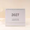 Novo Calendário 2027 Simples e Fresco Ornamento de Mesa Criativo Planejador Versão em Inglês Calendário