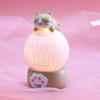 Lâmpada de bola de corda de hamster fofa desenho animado lâmpada de bola de vime fofa enfeites criativos novidade menina coração resina luz noturna