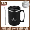 Caneca de escritório de suporte conveniente da Amazon Garrafa térmica 304 caneca de aço inoxidável de camada dupla