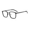 Montura simple de gafas montura para hombre de acero inoxidable de alta elasticidad sin tornillos de alto ajuste lente para miopía montura completa montura para gafas ópticas