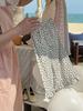 Pantalones antimosquitos de verano para niñas, pantalones casuales de algodón con encaje y estampado de nubes, bonitos pantalones sueltos con estampado floral pequeño para bebés