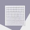 En stock explosiones 165 3456 mm pegatinas faciales tamaño múltiple pegatinas de diamante uñas de labios plateadas cristal de diamante de color rendimiento Yak