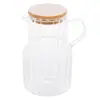 Jarra Clássica de Vidro Borossilicato com Tampa de Bambu 1.125L - Lyor