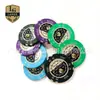 Ficha de poker Texas Hold'em ficha de mahjong ficha de plástico jogo de ficha moeda de jogo fábrica de moedas integral venda direta