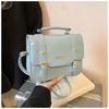Bolso Bandolera Texturizado para Mujer 2025 Nuevo Primavera Bolso Cuadrado Pequeño de Moda Versátil Texturizado Bolso Cruzado para Viaje