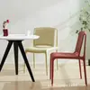 Silla Todo en Uno Nórdica para Adultos, Silla de Plástico con Respaldo Moderna y Sencilla, Silla de Comedor Hueca Engrosada para Exteriores sin Reposabrazos