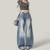 Jeans de Moda para Mujer Estilo Hong Kong Primavera/Verano 2026 Nuevos con Estampado de Letras Hip-Hop Ins Moda Estilo High Street Pantalones Largos Geniales