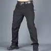 Pantalones Tácticos Transfronterizos con Múltiples Bolsillos, Pantalones Largos de Cuadros Duraderos para el Trabajo, Pantalones Largos para Hombre de Tallas Grandes para Exteriores