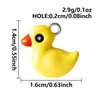 Aço inoxidável 316 dopamina desenho animado fofo pingente de animal esmaltado à mão acessórios de design componentes de joias DIY