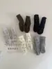 Calcetines infantiles hasta la pantorrilla, colección de otoño, blanco y negro, diseño coreano elegante, estampado de lunares, ajuste holgado, con borde de encaje, calcetines de algodón para niñas y bebés