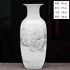 Adornos de Jarrón de Cerámica Jingdezhen Decoraciones para el Hogar Arreglo de Flores Secas Estilo Chino Nuevo Sala de Estar Mueble de TV Artesanía Liquidación