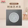 Enchufe de Interruptor Delixi Panel Grande Sin Marco Interruptor Individual Doméstico Enchufe de Cinco Orificios Interruptor de Pared Gris Venta al por Mayor