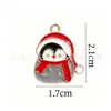 Pingente de natal liga pingente gota de óleo acessórios para joias diy veado de natal brincos de veado de natal acessórios para pulseira
