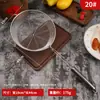 Acero inoxidable tipo A mango de tubo fondo plano fuga de línea no magnético colador frito para el hogar colador para olla caliente cuchara para fideos malla de drenaje drenaje