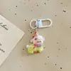 Lindo llavero de oveja de dibujos animados pequeño, charm para bolsa con temática de ovejas, accesorio para mochila de estudiante, pequeño regalo con temática de ovejas