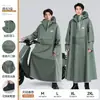 Impermeable de Cuerpo Completo Todo en Uno para Vehículo Eléctrico Vehículo a Batería Ciclismo Impermeable Engrosado y Largo Impermeable de Una Pieza Poncho para Adultos