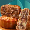 Compra Grupal de Regalos: Pasteles de Luna Cantonese con Pasta de Frijol Sabor Fruta, Pasteles de Luna de Mitad de Otoño con Pasta de Loto y Yema de Huevo, Pasteles de Luna con Doble Yema y Pasta de Loto Blanco, Pasteles de Luna de Cinco Frutos Secos