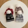 Gorros para Bebé Estilo Otoño e Invierno Gorros de Lana Rayados para Niños y Niñas, Moda Estilo Coreano Gorros Gruesos y Cálidos con Protección para las Orejas para Niños