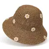 Sombrero de paja para playa, para mujer, 2025, nuevo sombrero de verano para playa, protector solar, sombrero de paja para vacaciones, sombrero fresco de ala grande