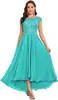 Amazon Vestido de Noche Comercio Exterior Europeo y Americano Nuevo Elegante Delgado Vestido Fiesta Fiesta Banquete Vestido Largo