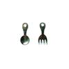 Ins estilo punk sabor Hong Kong prata antiga pistola algemas lâmina colher modelo acessórios de metal DIY brincos brincos atacado
