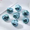 Flor Artificial de Peonía R 5cm para Boda, Decoración del Hogar Realista de Alta Gama, Arte Floral, Flor para Pasador DIY, Capullo de Flor Falso