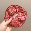 Nuevas scrunchies de lunares y estampado de leopardo, estilo simple, scrunchies retro, cintas para el cabello, accesorios para moños, adornos para el cabello
