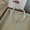 Pulsera Campana Dos Flores para Mujer Regalo Día de la Madre Nuevo Estilo Temperamento Lujo Ligero Sentido del Diseño Nicho