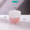 Botella de Plástico de Boca Ancha de 300 ml para Champú y Cera para el Cabello, Frasco Redondo de Fondo Redondo de 500 ml para Exfoliante Corporal y Mascarilla para el Cabello de PP Calabaza