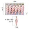 Novas Decorações de Natal Adereços para Decoração de Árvore de Natal Fio Espiral Pontiagudo Pintado Bolas de Natal Presentes de Natal