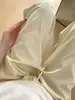 Pantalones Yamamoto de Nube Dopamina para Mujer Primavera y Verano, Pantalones Anchos de Aire Texturizados con Efecto Caída, Pantalones Rectos Casuales de Largo Completo