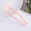 Acrílico em forma de U Hairpin Hair Disc Artefato Simples Novo Estilo Chinês High-end Hairpin Hair Bun U-shaped Invertido Hairpin Acessórios para o cabelo