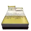 Juego de Tres Piezas de Alfombrilla Refrigerante de Seda de Hielo de Verano con Sábana Ajustable para Dormitorio de Estudiantes, Alfombrilla Suave Refrigerada por Aire, Lavable a Máquina, Plegable, Alfombrilla de Regalo al por Mayor