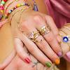 Nuevo Anillo Corazón Retro Zirconia Vanessa Mooney Nicho Lujo Accesible Joyería Versátil de Alta Gama para Mujeres