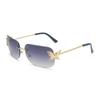 Gafas de Sol Retro Estilo Europeo y Americano Metálicas Y2K Sexy Mariposa Diamante Gafas de Sol para Mujer Forma Cóncava para Foto