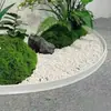 Borda de Pedra para Canteiro da Recepção, Paisagismo com Plantas Verdes Internas, Cerca Decorativa em Tira, Hotel