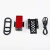 Lanterna Traseira de Bicicleta LED Luz de Segurança para Correr à Noite Luz de Capacete com Clipe Luz de Mochila Equipamento de Ciclismo à Prova d'Água para Exterior